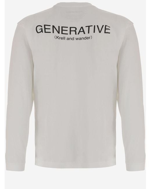And Wander White Sweater Cotton-Blend for men