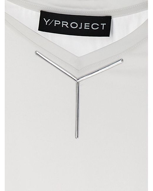 Y. Project White Y Baby Tee T-shirt
