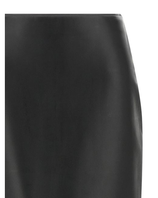 Fendi Black Nappa Skirt