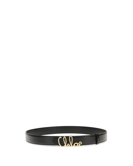 Chloé White Iconic Belt Calf Leather Bos Taurus