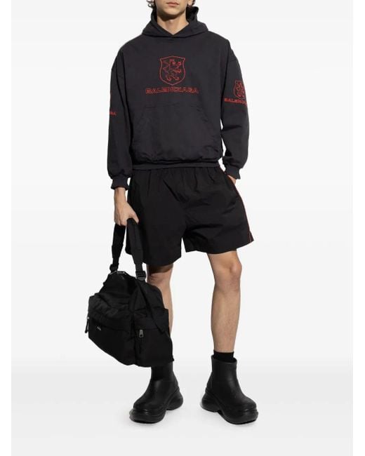 Balenciaga Black Nylon Shorts for men