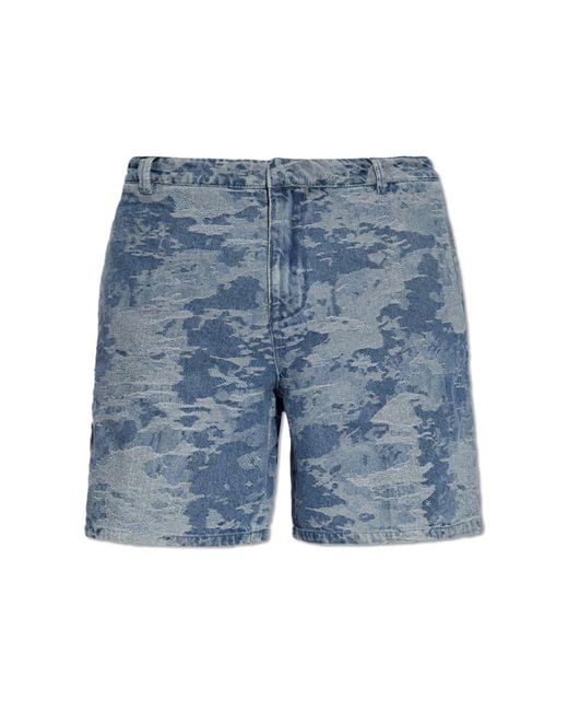 Emporio Armani Blue Denim Shorts, for men