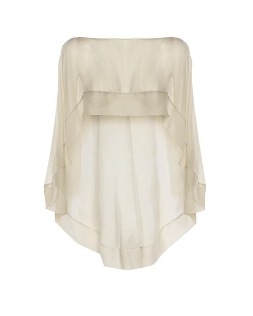 Alberta Ferretti White Scarfs