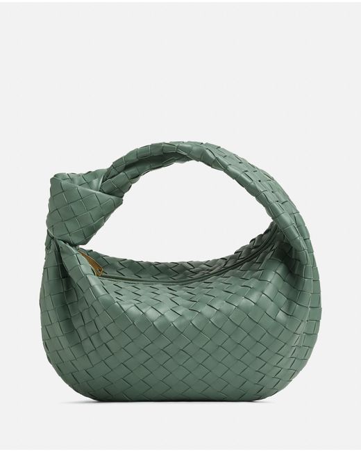 Bottega Veneta Green Teen Jodie Leather Handbag