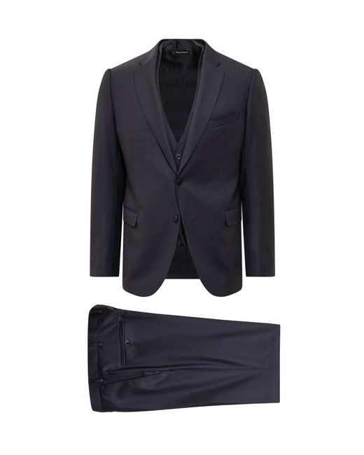 Emporio Armani Blue Three Piece Suit for men