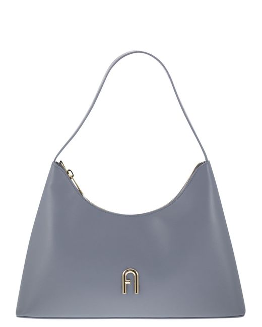 Furla Gray Diamante Small Shoulder Bag