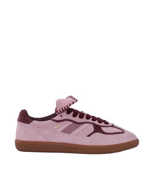 Alohas Purple Tb.490 Club Suede Leather Sneakers Altezza Tacco 2 Cm