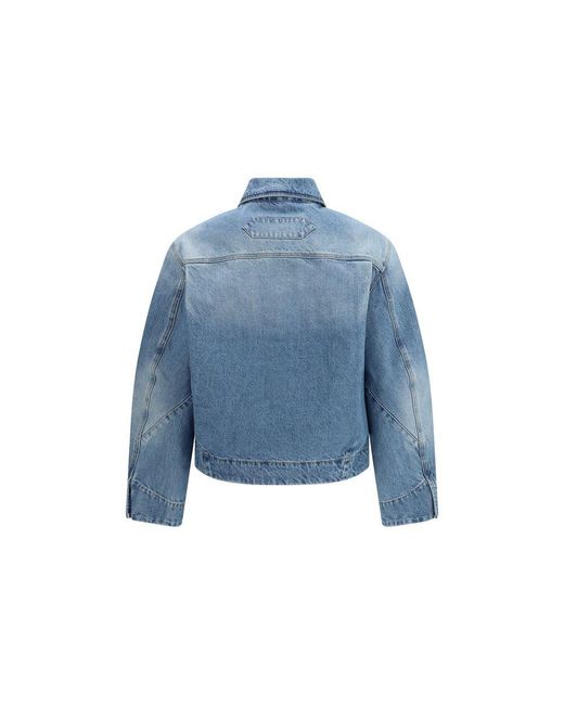 Jacquemus Blue Polyamide Denim Jacket for men