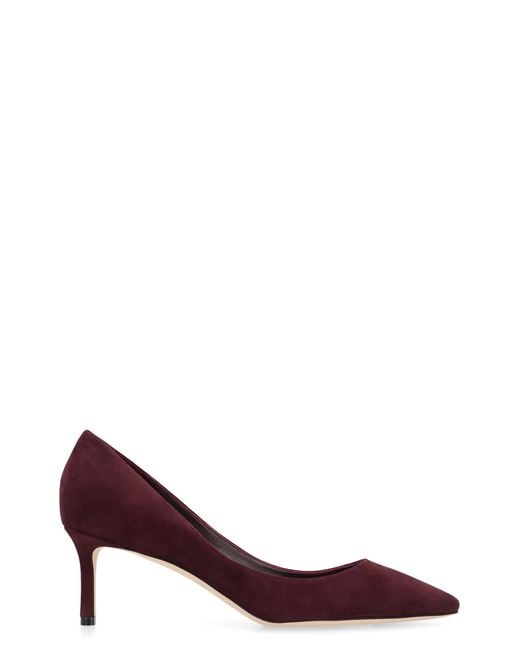Jimmy Choo Brown Romy 60 Suede Pumps Goatskin