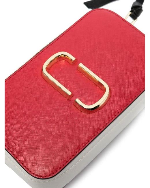 Marc Jacobs Red Crossbody Bag Calf Leather Crossbody-Bags