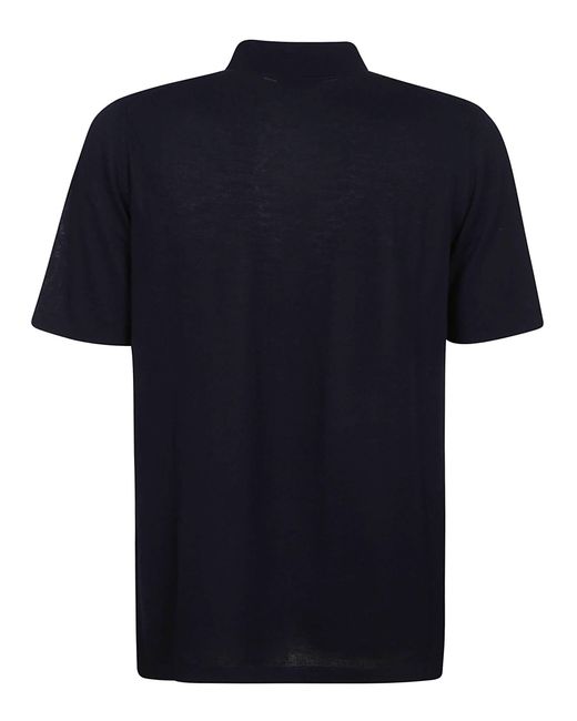 Roberto Collina Blue Shirt Ss for men
