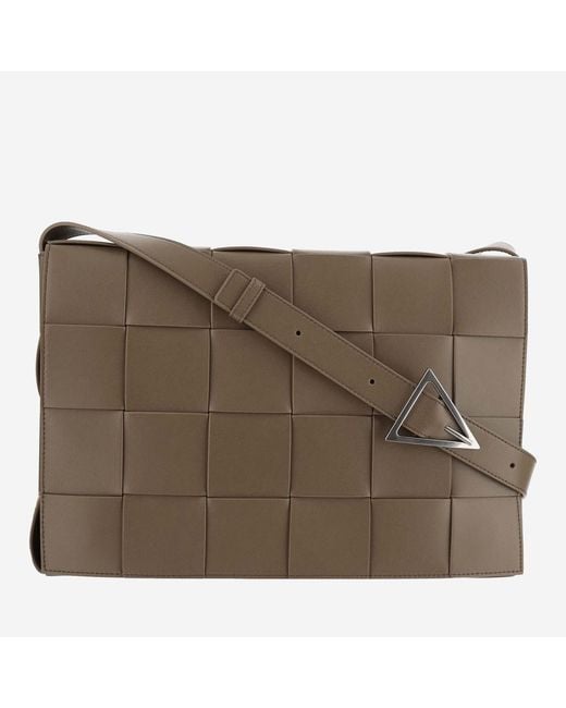 Bottega Veneta Brown Maxi Cassette Bag Leather Shoulder for men