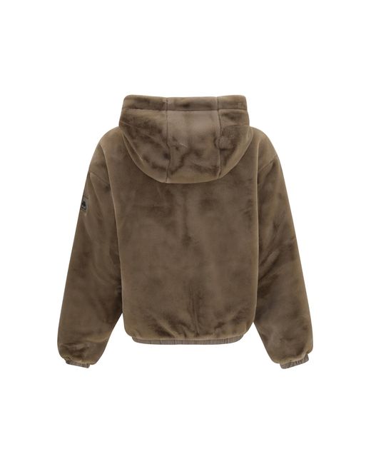 Moose Knuckles Natural Eaton Bunny Reversible Hoodie Outer: Faux Fur; Inner: Nylon Sweatshirts