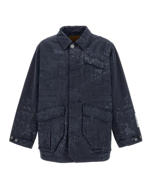A_COLD_WALL* Blue Future73 Oversized Cotton Jacket for men