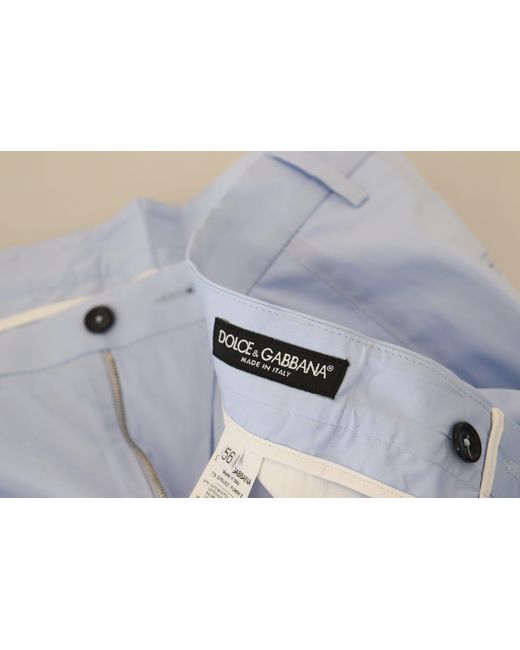 Dolce & Gabbana Blue Elegant Slim Fit Chinos for men