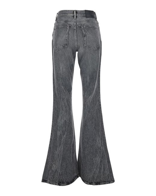Acne Gray Jeans Bootcut Organic Cotton