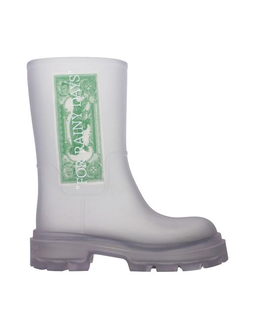 Off-White c/o Virgil Abloh Gray For Rainy Days Boots for men