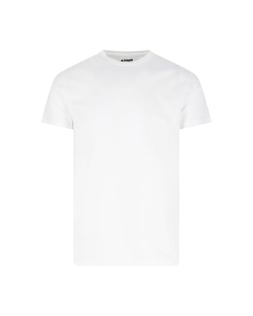 Jil Sander White Basic T-shirt for men