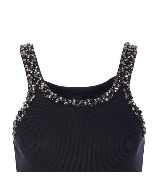 Pinko Blue Coriandoli Tank Top