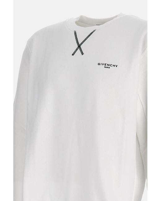 Givenchy White Crew Neck Sweatshirt for men