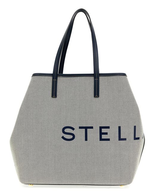 Stella McCartney Gray 'Logo' Shopping Bag