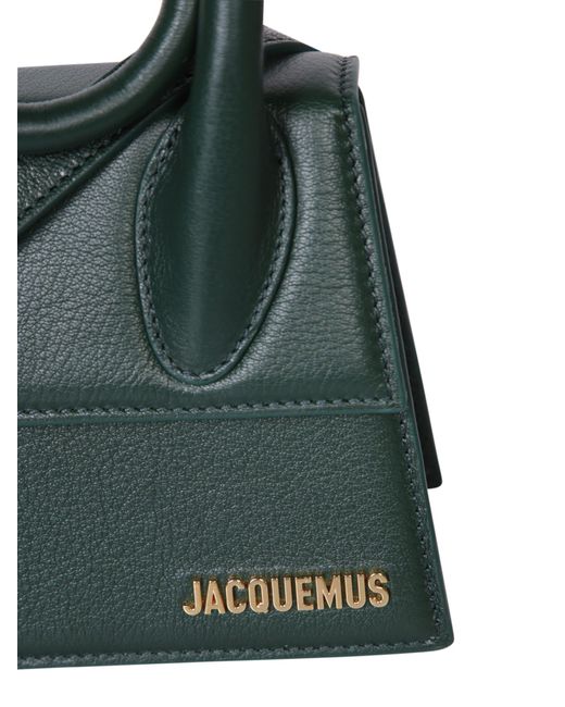 Jacquemus Green Le Chiquito Noeud Leather Shoulder Bag