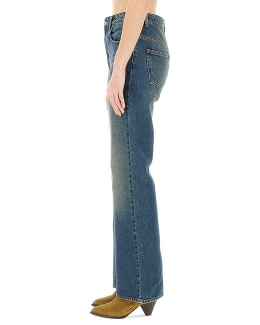 Isabel Marant Blue Belvira Flared Jeans