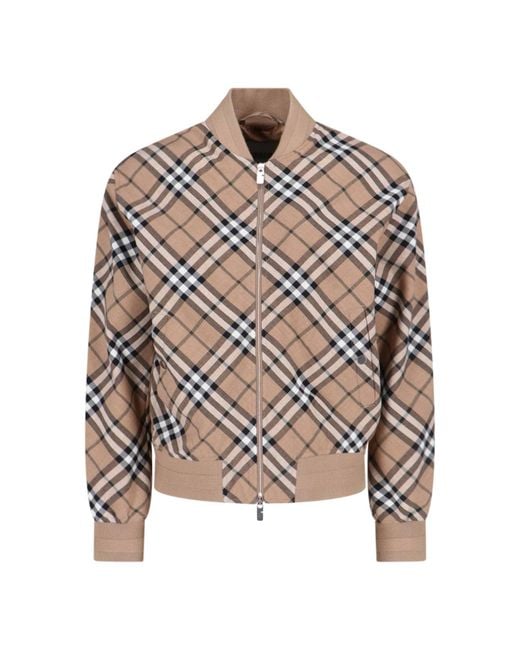 Burberry Natural Jackets Polyester for men