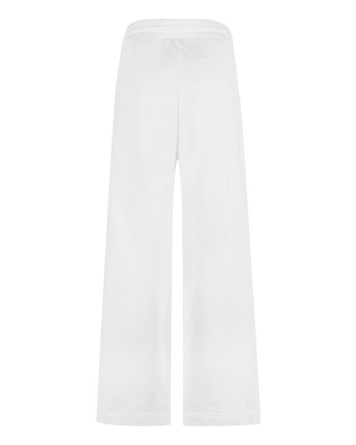 Woolrich White Logo Detail Cotton Track-Pants