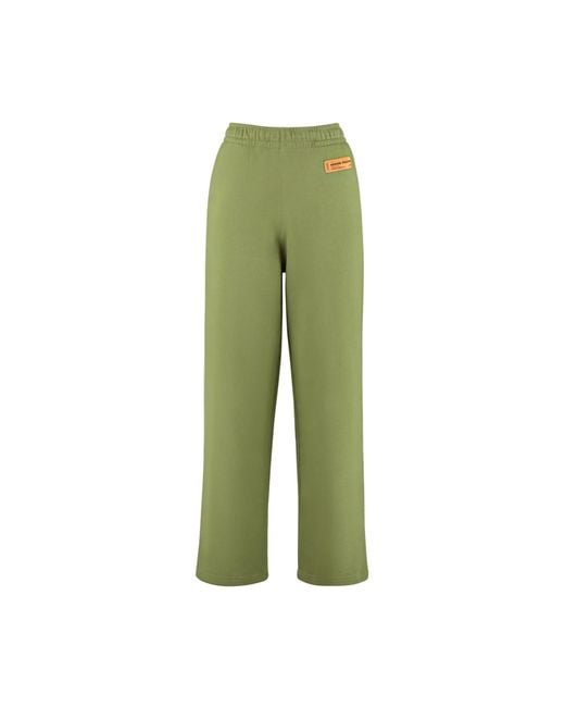 Heron Preston Green Cotton Track Pants for men