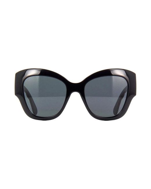 Gucci Black Sunglasses Cat Eye Full Rim, Frame And Lens Gg0808S001