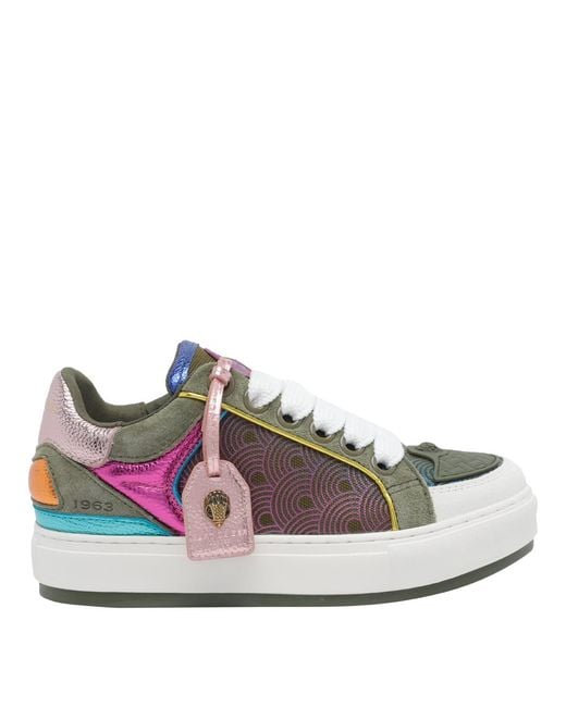 Kurt Geiger Gray Southbank Tag Sneakers