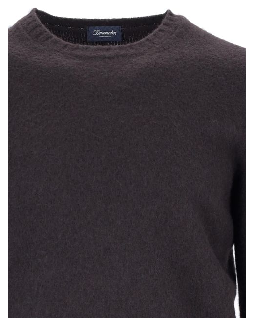 Drumohr Blue Classic Sweater for men