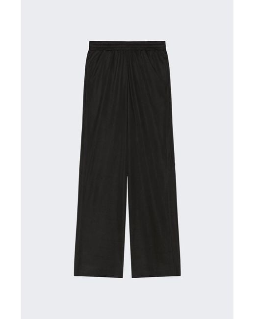 Givenchy Wide Legs Fluid Pants_Black Clothing