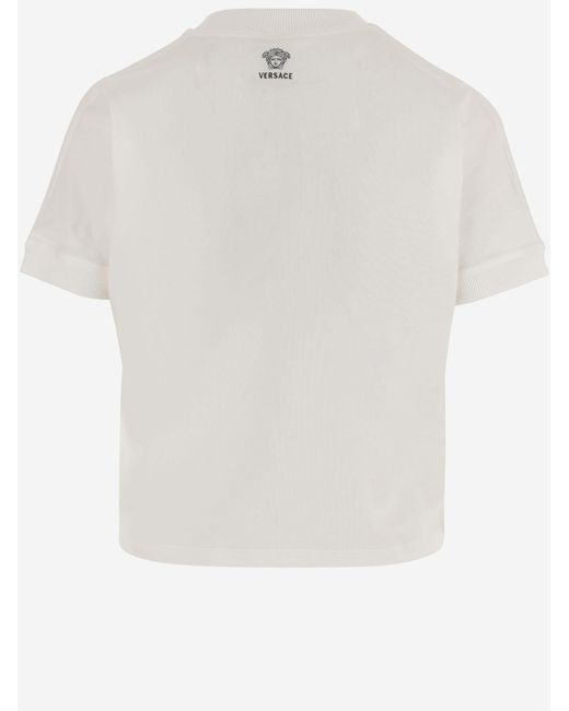 Versace White T-Shirt Stretch Cotton T-Shirts & Jerseys