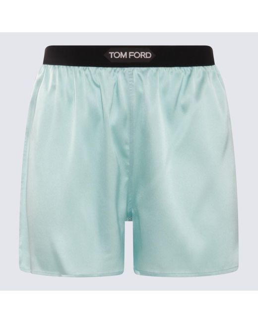 Tom Ford Green Light Silk Shorts