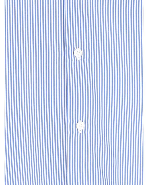 Finamore 1925 Blue Shirt Milano-Zante for men