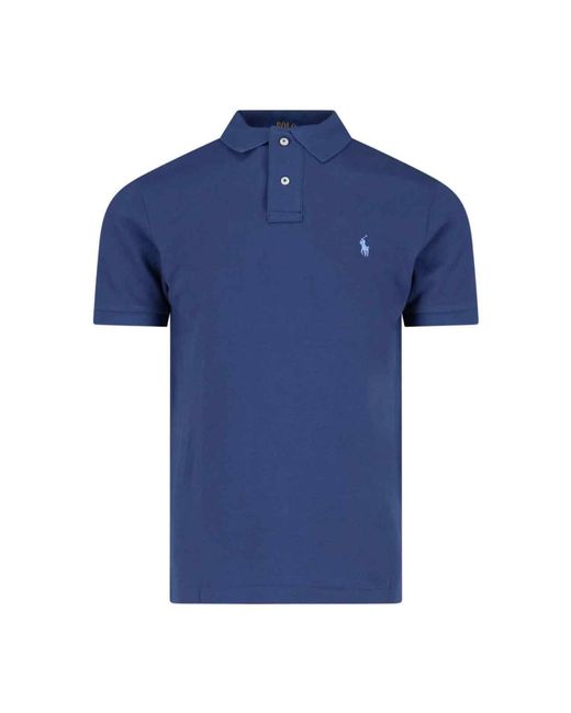 Ralph Lauren Blue Logo Polo Shirt for men