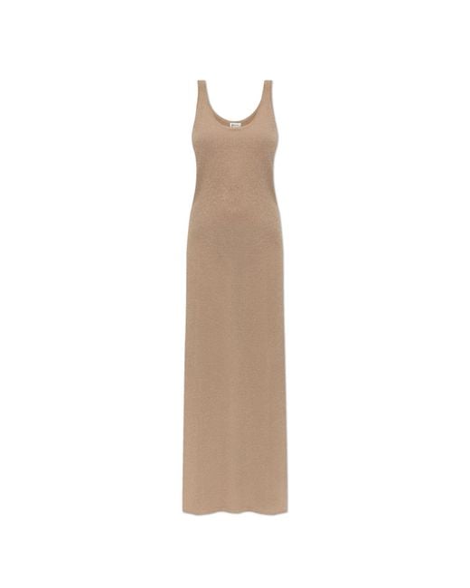 Saint Laurent Natural Dress With Lurex Thread