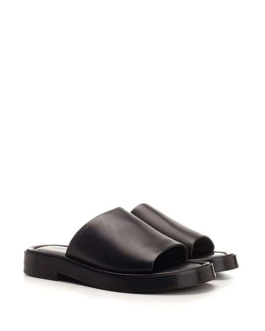 Ferragamo Black Flat Sandal for men