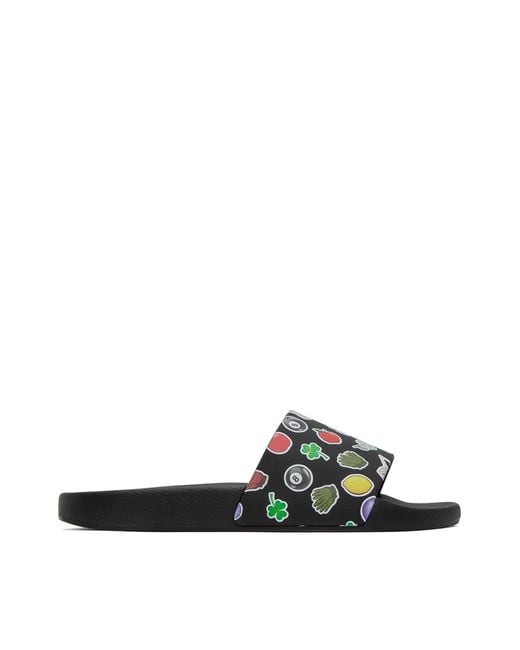 J.W. Anderson Multicolor Sticker Logo Slides Sandals