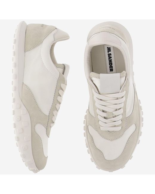 Jil Sander White Sneakers Moon Trainers