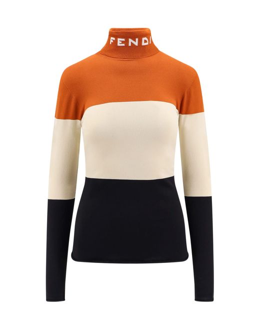 Fendi Orange Sweater