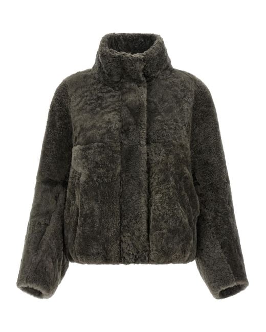 Brunello Cucinelli Black Lamb Leather Full-Length Jacket Clothing