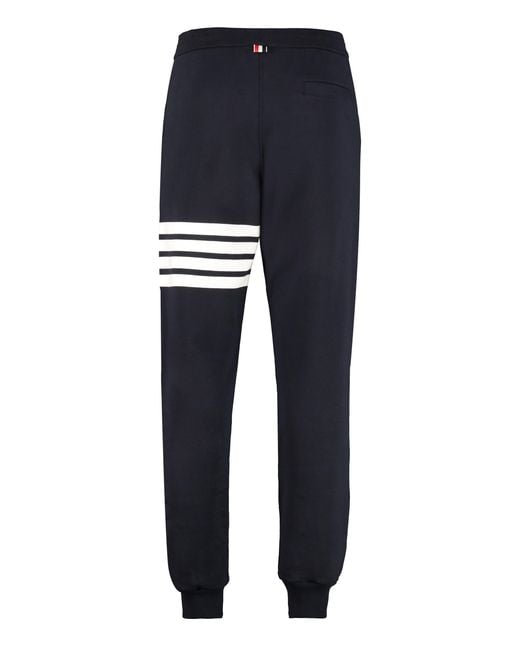 Thom Browne Blue Track Pants Cotton for men