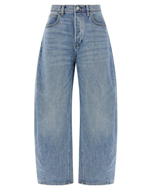 Alexander Wang Blue 'Oversized Rounded' Jeans