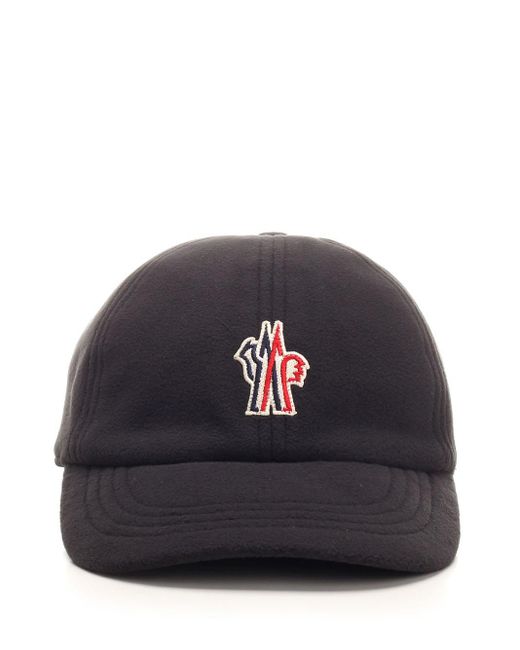 Moncler Blue Gabardine Baseball Cap for men