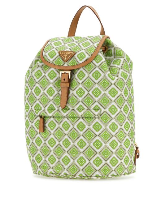 Prada Green Backpacks