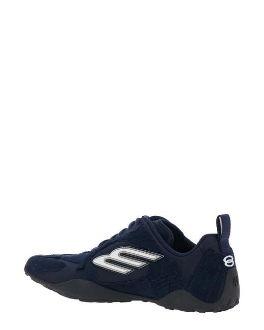 Balenciaga Blue Sneakers Monday Ultra Polyester Trainers for men