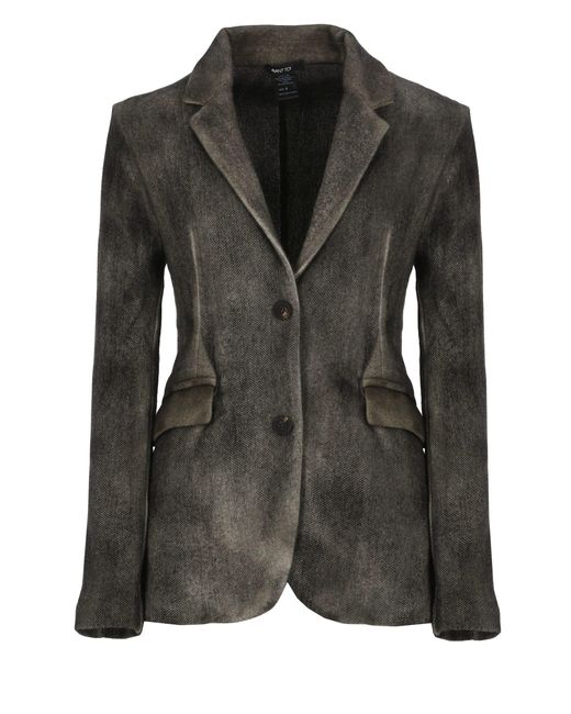 Avant Toi Black Wool And Cashmere Blazer